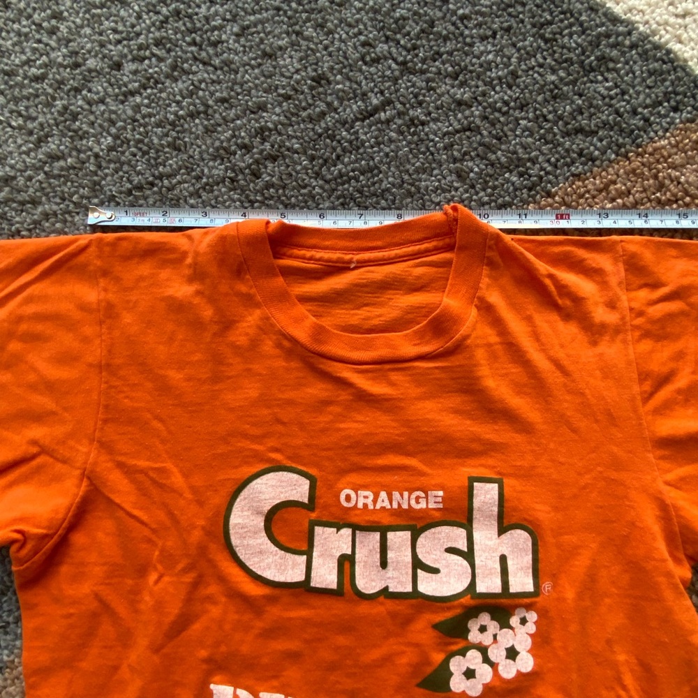 VTG 70’s Denver Broncos Orange Crush Defense Small Top Graphic Shirt - Picture 3 of 7